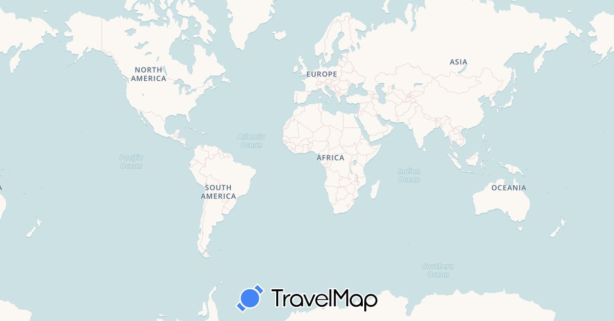 TravelMap itinerary: driving, bus, plane, cycling, train, hiking, boat, motorbike in France, Hong Kong, Indonesia, Cambodia, Laos, Myanmar (Burma), Macau, Malaysia, Philippines, Thailand, Vietnam (Asia, Europe)